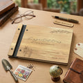 Personalized Retirement Memory Book – Custom Engraved Wooden Retirement Keepsake Gift