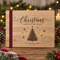 Personalized Wooden Christmas Photo Album | Custom Family Memory Book