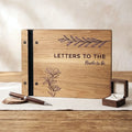 Wooden Bridal Shower Guest Book & Wedding Advice Keepsake