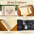 Personalized Fairytale Castle Wedding Guest Book – Engraved Wood Guestbook