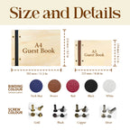 Custom wooden notebooks, diaries, guestbooks, and commemorative albums