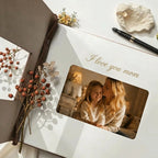 Personalized Wooden Mother's Day Keepsake, Handcrafted Photo Album & Memory Book Gift for Mom