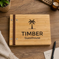 Airbnb Host Gift – Personalized Wooden Guest Book for Vacation Rental Homes & Cabins