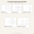 Personalized Guest Book Page Printing Add-On – A4/A5 Standard Paper or Cardstock
