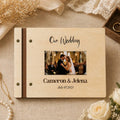 Personalized Wooden Wedding Guest Book & Custom Photo Album