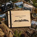 Personalized Wooden Adventure Book: Engraved Travel Scrapbook