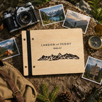 Personalized Wooden Adventure Book: Engraved Travel Scrapbook