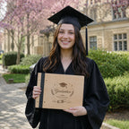 Personalized Wooden Graduation Guest Book & Photo Album | Class of 2026