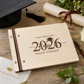 Personalized Wooden Graduation Guest Book | Custom Yearbook &amp; Memory Album