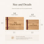 DIY Wooden Book | Custom Guest Book, Photo Album & Memory Book