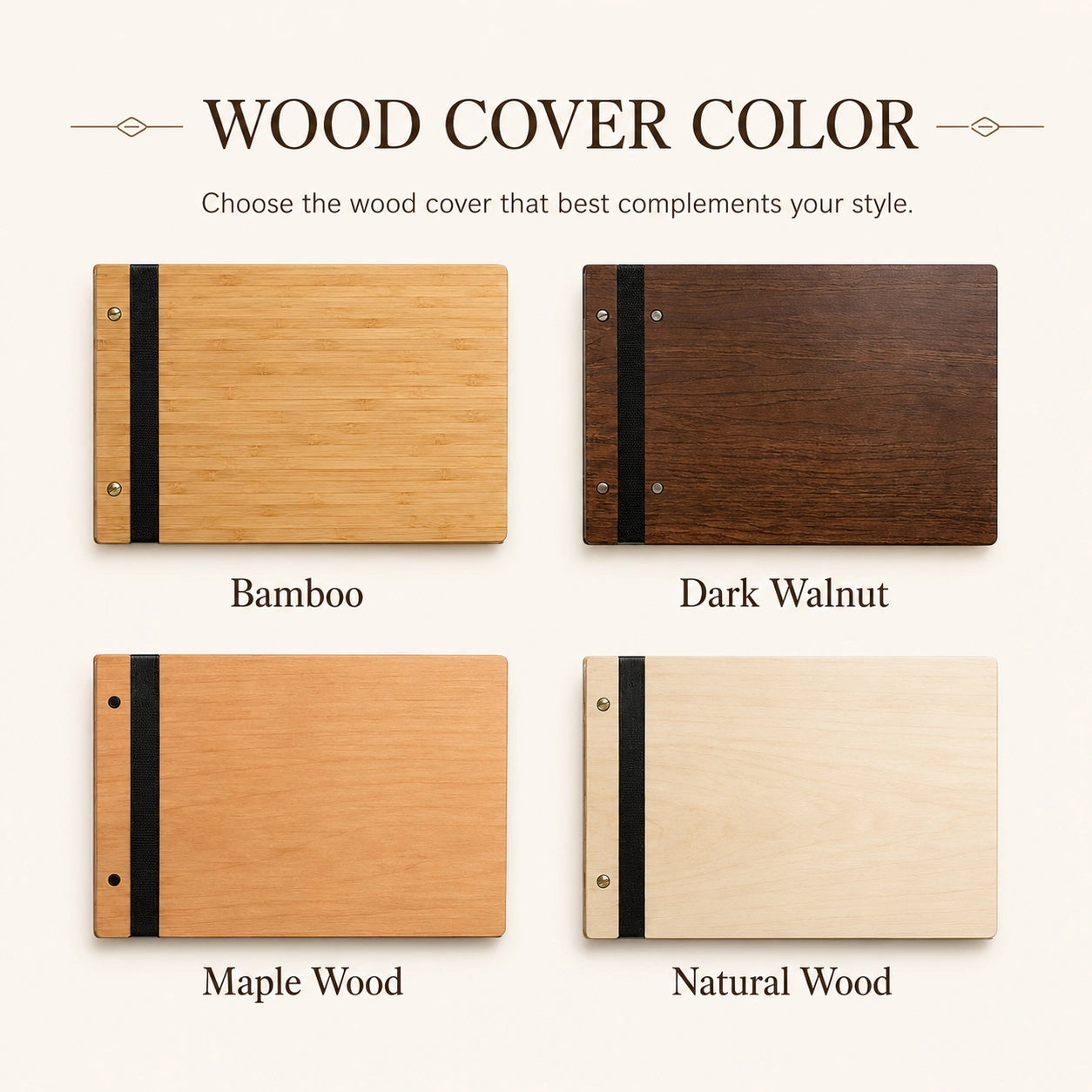 DIY Wooden Book | Custom Guest Book, Photo Album & Memory Book