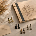 DIY Wooden Book | Custom Guest Book, Photo Album & Memory Book