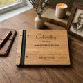 Personalized  Wooden Memorial Guest Book, Celebration of Life
