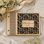 Personalized Wooden Wedding Guest Book: Engraved Wedding  Album, Keepsake for Couples