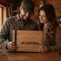 Personalized Wooden Adventure Book: Engraved Travel Scrapbook