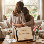 Custom Mother's Day Gift - Personalized Wooden Photo Album & Guestbook