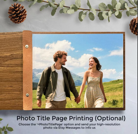 Personalized Wooden Graduation Guest Book | Custom Yearbook &amp; Memory Album