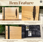 Personalized Wooden Graduation Guest Book | Custom Yearbook &amp; Memory Album