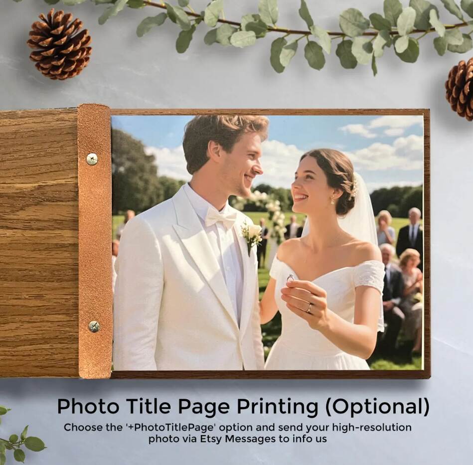 Custom wooden notebooks, diaries, guestbooks, and commemorative albums