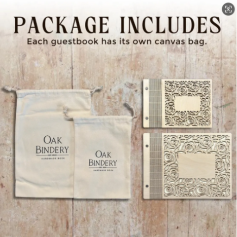 Custom wooden notebooks, diaries, guestbooks, and commemorative albums