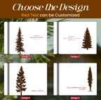 Personalized Pine Tree Guest Book for Airbnb Cabins Lodge, Vacation home Welcome Journal