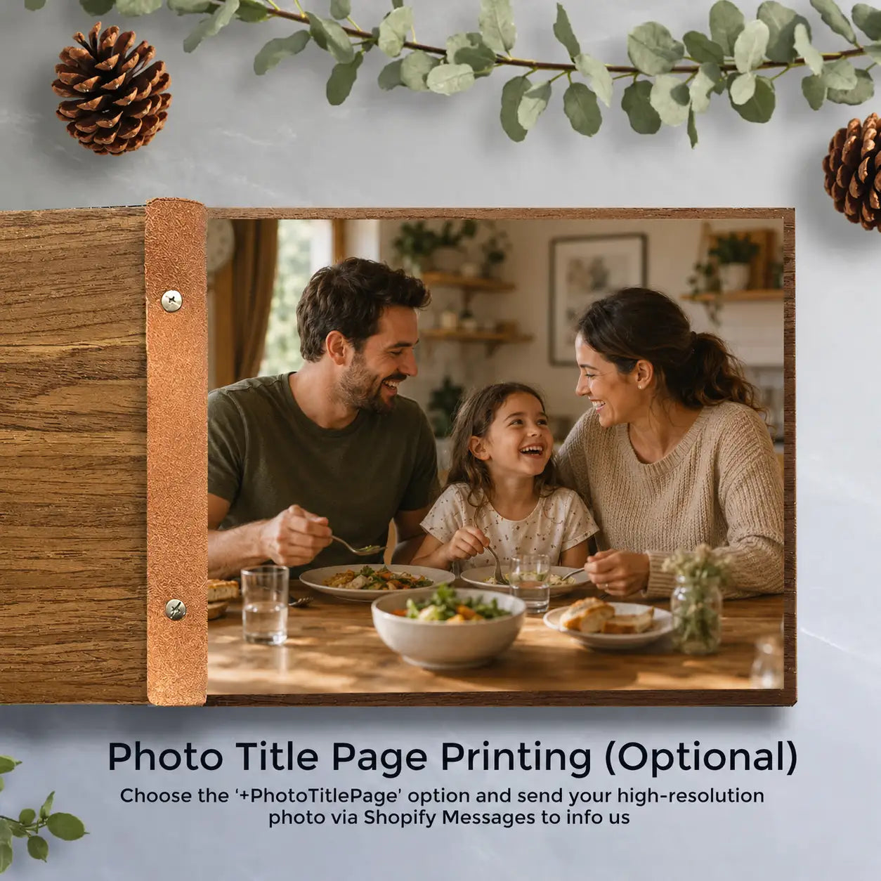 Personalized Wooden Recipe Book| Custom Engraved Family Cookbook| Blank Recipe Journal