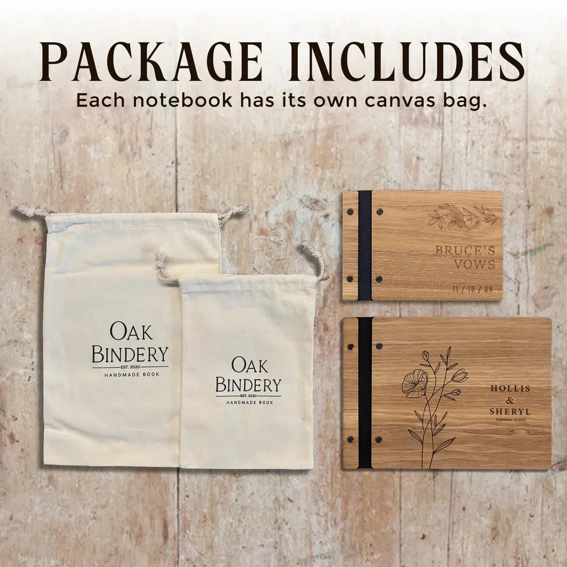 Personalized Wooden Adventure Book: Engraved Travel Scrapbook