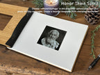 Personalized Wooden Guest Book: Engraved Celebration of Life, Memorial Guestbook