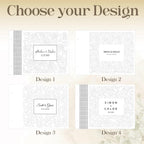 Personalized Wooden Wedding Guest Book | Rose Laser Cut Sign-In Book | Gifts for Couple