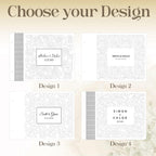 Personalized Wooden Wedding Guest Book | Engraved Rose Cutout Design | Custom Sign-In Book & Keepsake Album