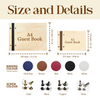 Personalized Wooden Graduate Guest Book Class of 2026 Engraved Graduation Scrapbook