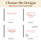 Personalized Wooden Retirement Commemorative Photo Album: Engraved Album, Leather Binding