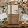 Engraved Wooden Vow Books – Customizable Wedding Keepsake