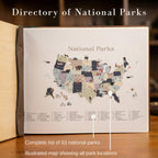 Personalized National Parks Journal for [Names] - Handcrafted Wood & Leather Adventure Memory Book