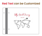 Personalized Wooden Adventure Book: Engraved Travel Scrapbook,Valentine's Day gift