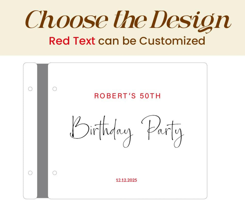 Personalized Wooden Guest Book: Photo Album Turns One  Gift for Birthday Keepsake