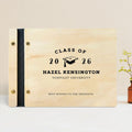 Personalized Graduation Wood Guest Book – Custom Class of 2026 Photo Album Memory Keeper