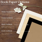Personalized Wood Mother’s Day Scrapbook, Handcrafted Memory Guest Book & Photo Album