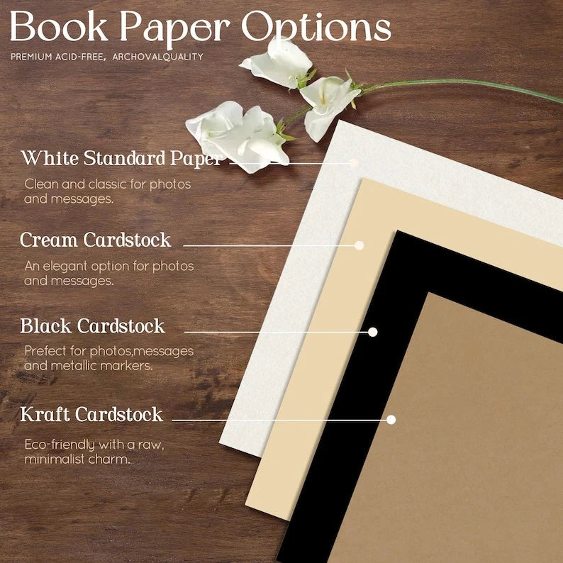 Personalized Wooden Memorial Guest Book, Celebration of Life, Grief Keepsake