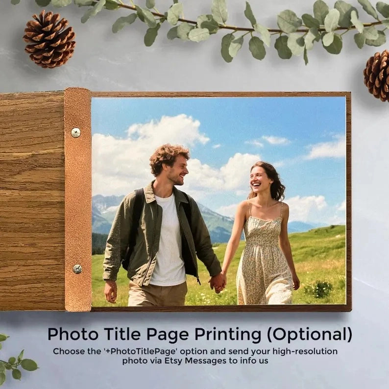 Wooden graduation guestbook, pine wood guest book, custom graduation yearbook