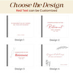 Personalized Wooden Retirement Commemorative Photo Album: Engraved Album, Leather Binding