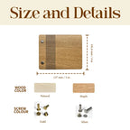 Personalized Memory Book for Dad – Laser Cut Wooden Album – Best Father’s Day Gift