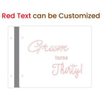 Personalized Wooden Guest Book: Photo Album Turns One Gift for Birthday Keepsake