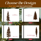 Wooden Guest Book, Pine Tree Guestbook, Custom Cabin Lodge Welcome Book for Airbnb
