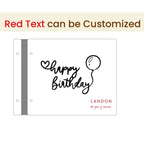 Personalised wooden guestbook: photo album, commemorative gift, birthday keepsake