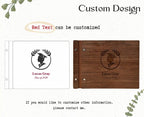 Graduation Memory Book – Personalized Wooden Guest Book Gift for High School & College Graduation