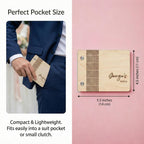 Engraved Wooden Vow Books – Customizable Wedding Keepsake
