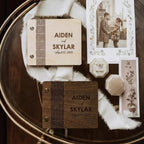 Engraved Wooden Vow Books – Customizable Wedding Keepsake